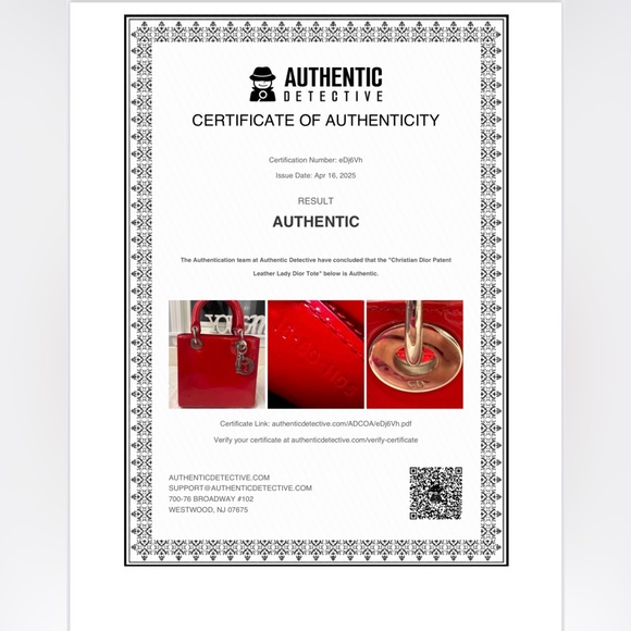 Authentic - Lady Dior Leather - Limited Edition - MEDIUM SIZE Handbag - Picture 16 of 16